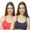 Cotton Cage Strap Back Sports Bra