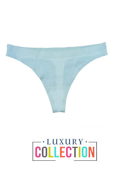 ALL DAY COMFORT WHITE LUXURY SEMLESS THONG PANTY UNDERWEAR SNAZZYWAY