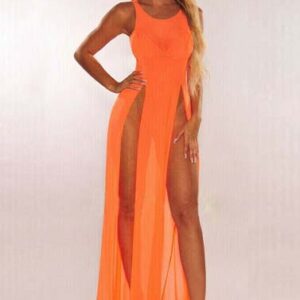 Extreme sexy orange color womens see through nigthwear1 1