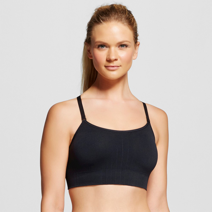Champion C9 Women's Seamless Padded Strappy Cami Sports Bra - (Ebony/Black,  XSmall) : : Clothing, Shoes & Accessories