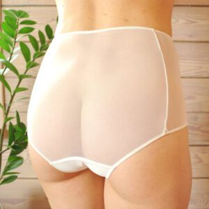 Flirty fully transparent bridal panty underwear lingerie1