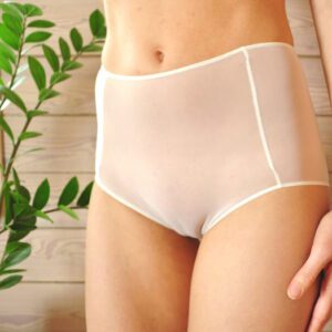 Flirty fully transparent bridal panty underwear lingerie2