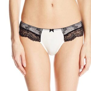 HM Black And White Lace Thong Panty