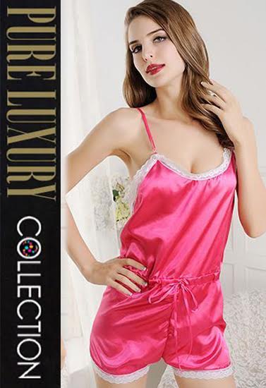 New Gorgeous Pink 1 Piece Sexy Backless Nightwear