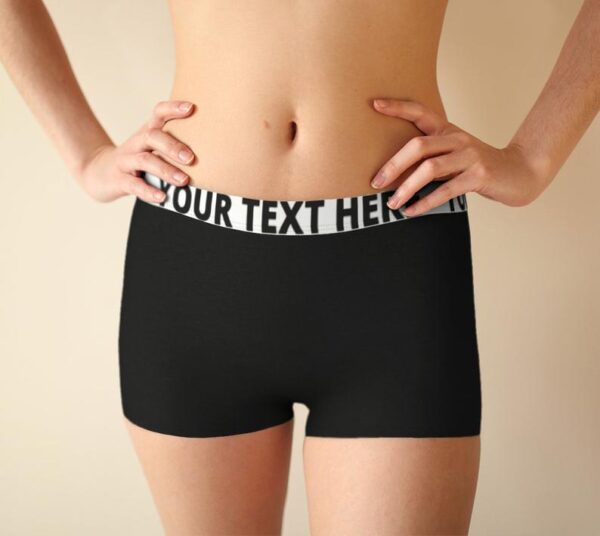 Personalized Waistband Solid Color Boy Short 2