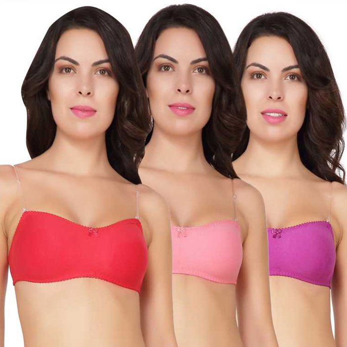Pk Of 3 Changing Straps Cotton Multi Color Bra 1 Pk Of 3 Changing Straps Cotton Multi Color Bra 1