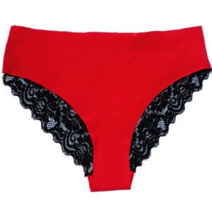 Red Black Lace Hipster