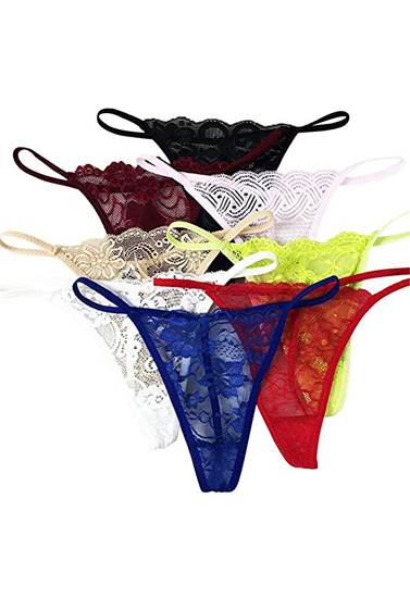 Sexy G String Thong Panty Underwear Pack Of 5 2