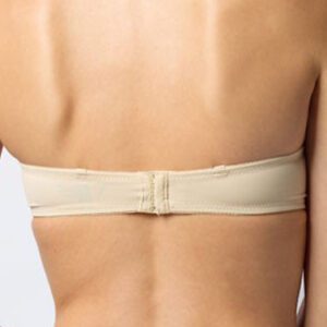Smooth Seamless Strapless Beige Convertible Padded Bra 3