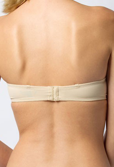 Smooth Seamless Strapless Beige Convertible Padded Bra 3