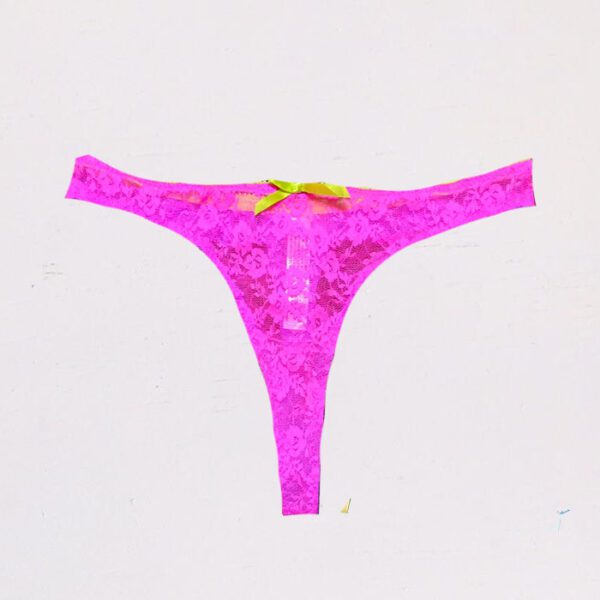 Snazzy Pink Purple Sexy Luxurious Thong