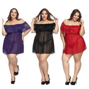 Snazzyway Plus Size babydoll nightwear