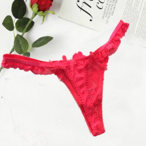 Soleil Sucre Crotch Embroidery Sexy Temptation String Lingerie 1