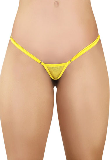 Tazziedevils Yellow Eco Friendly Erotic String Panty