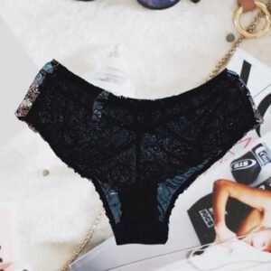 Vassarette Black transparent Lace Hipster Panty 3