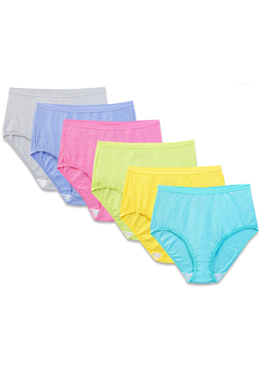 Westren Beauty Multi Colors Plus Size 6 Pack Panties 2 1