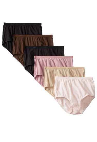 Westren Beauty Organic Cotton Plus Size 6 Pack Panties 1