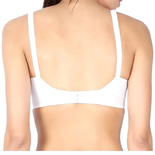 White cotton bra for hot and humid Indian weather