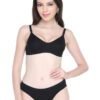 Womens Classic Black Bra And Panty Set