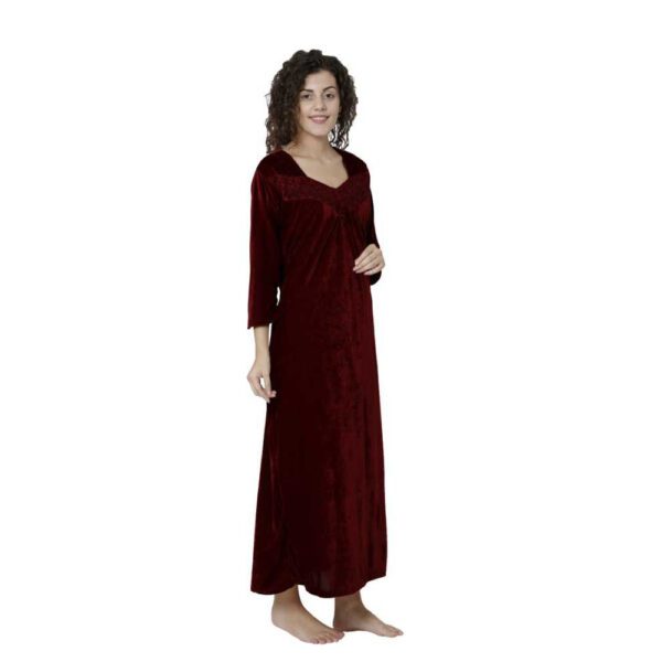 Womens Soft Comfortable Black Nightgown 14