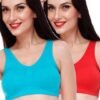 Blue and Red Sports Bra Pack