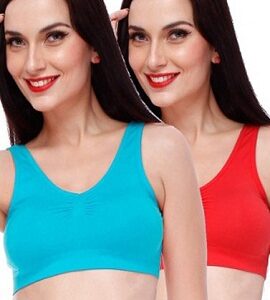 Blue and Red Sports Bra Pack