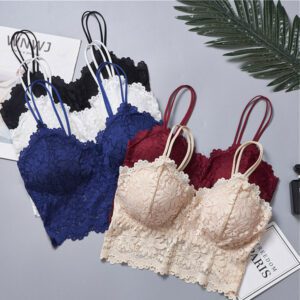 cute Stretch lace bralette pack of3