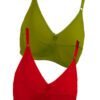 green red