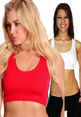 Red and White Sports Bra Pack