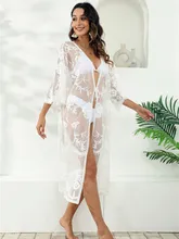 White Cardigan Beach Dress for Women Trend Swimsuit Cover Up Summer Bath Exits Woman Solid Color.jpg 220x220.jpg